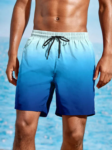 Leo - Strandshort met kleurverloop