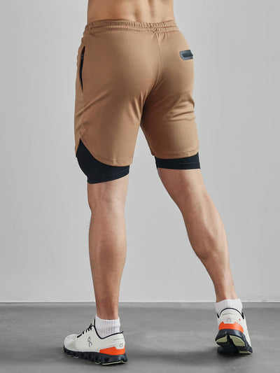 SporFit - 2 in 1 Mesh Korte Broek met Voering