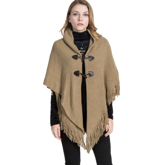 Losse poncho sjaal