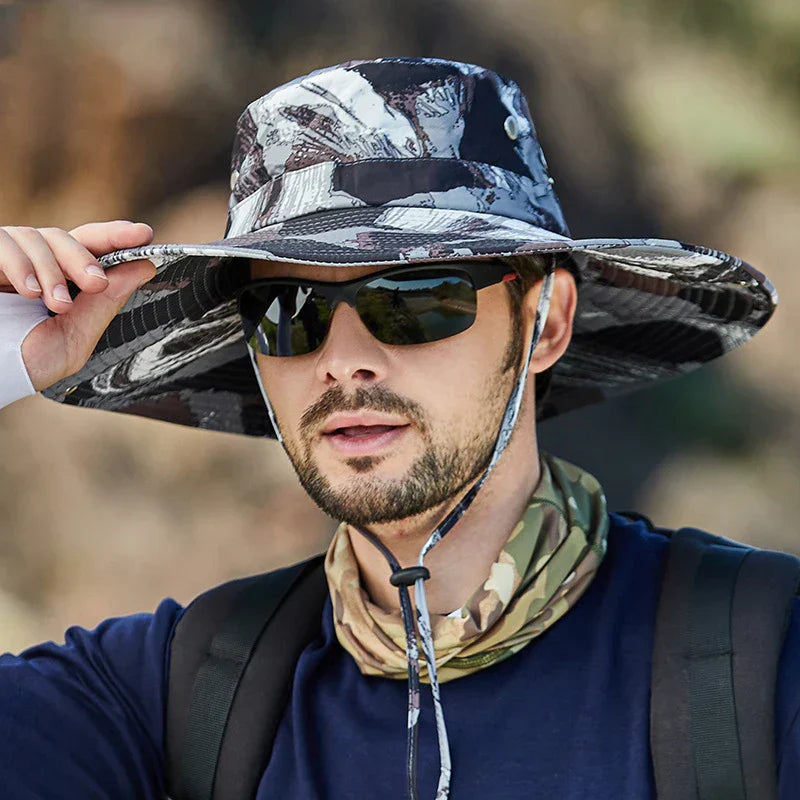 Heren Camouflage Zomer Ademend Kapje