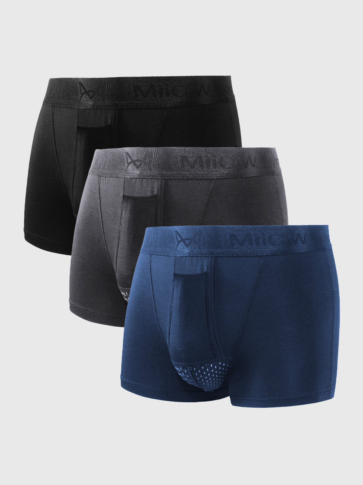 Aanbod 3 Pakjes M's Dual Pouch Boxers