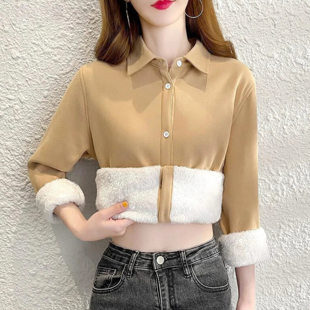 Eda - Elegante fleece blouse