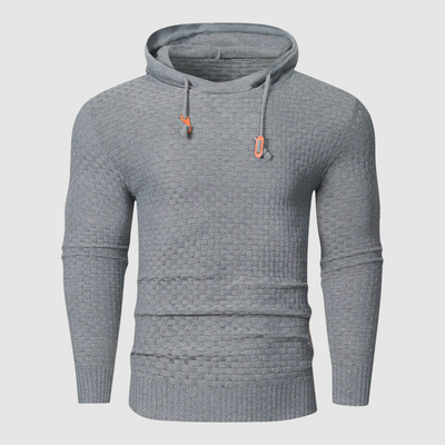 Harvey - Heren Getextureerd Pullover Hoodie