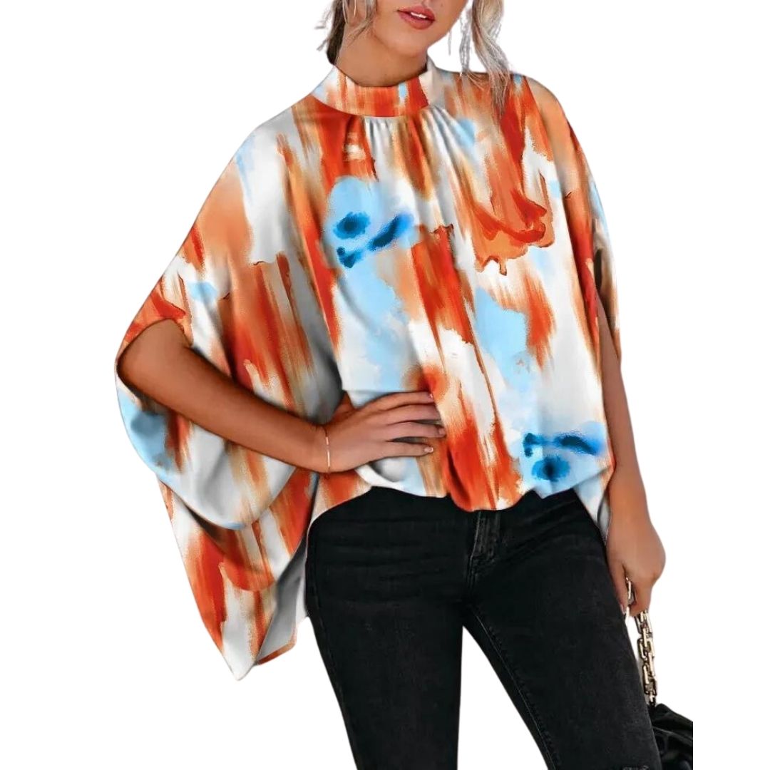 Kara - elegante blouse met abstract patroon