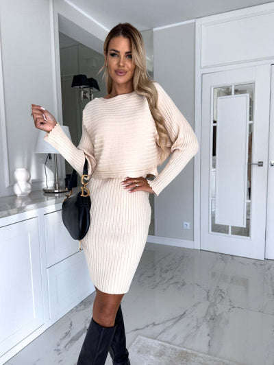 Margo - Gebreide Pullover Sweater en Cami Dress Set