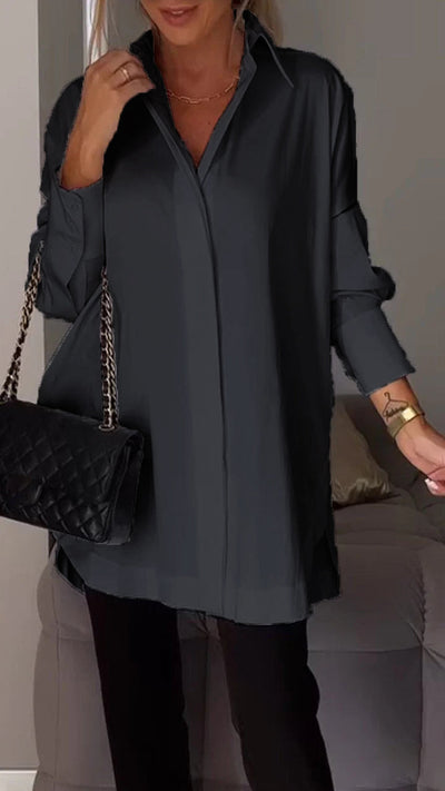 Bettina - Chique oversized chiffon blouse