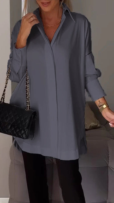 Bettina - Chique oversized chiffon blouse