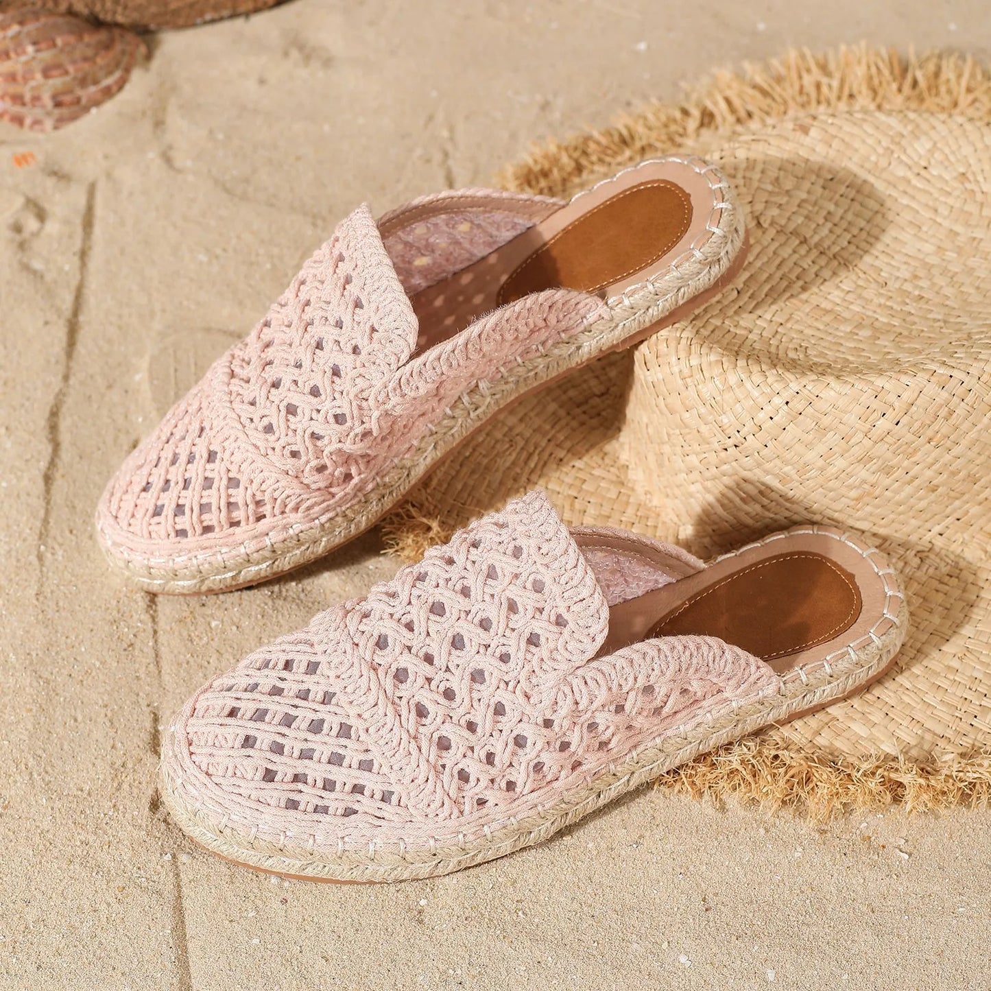 Goed - Slippers met gesloten teen, holle teen, ronde teen voor de zomer