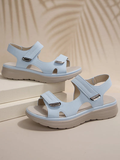 Kara - sandalen met hoge hakken en klittenband