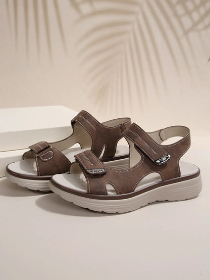 Kara - sandalen met hoge hakken en klittenband