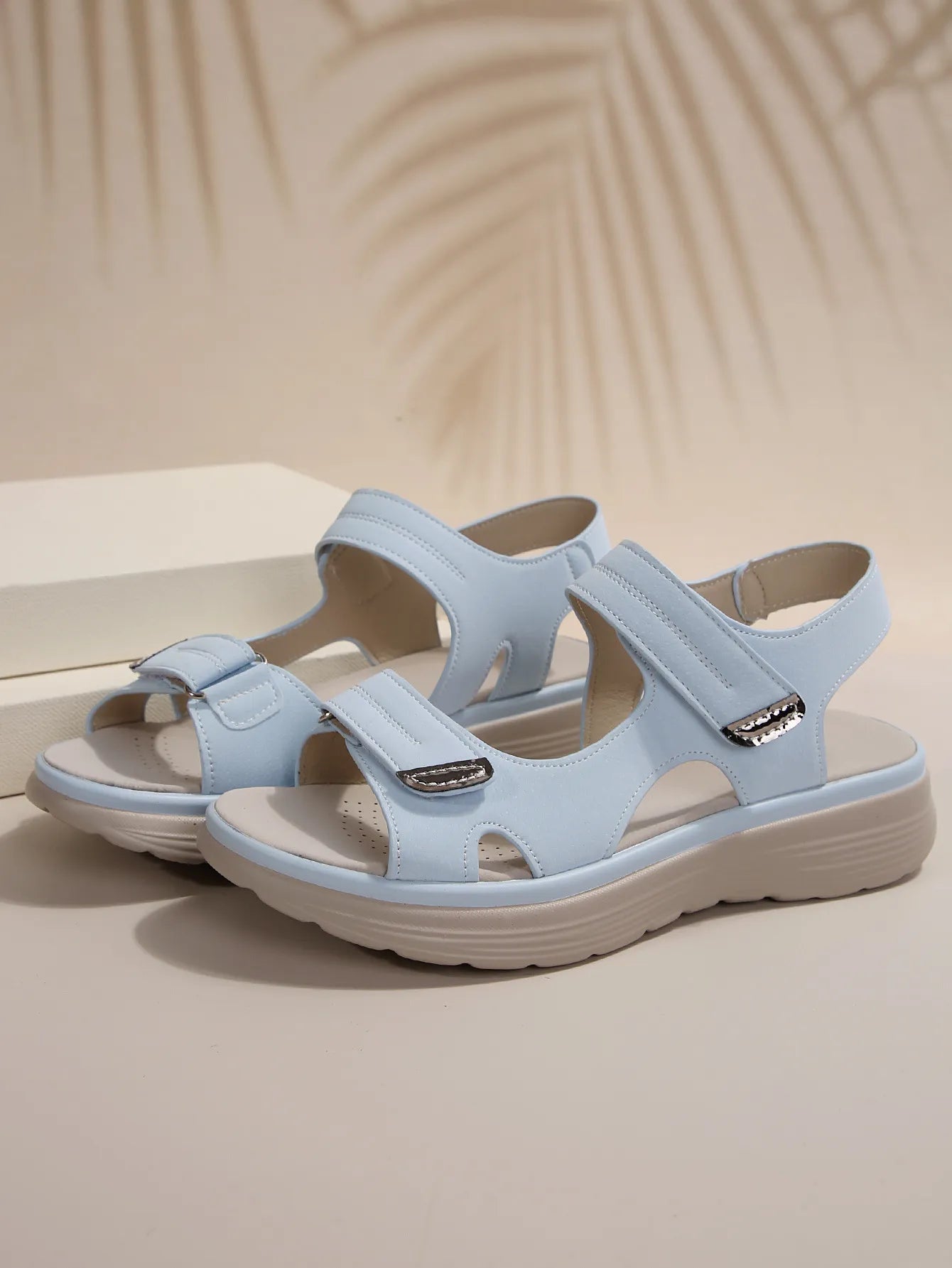 Kara - sandalen met hoge hakken en klittenband