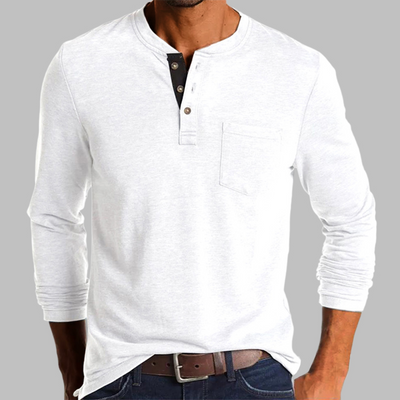 Tobias - Comfortabel herenshirt met knoopsluiting