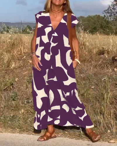 Marina - Elegante zomerjurk met print