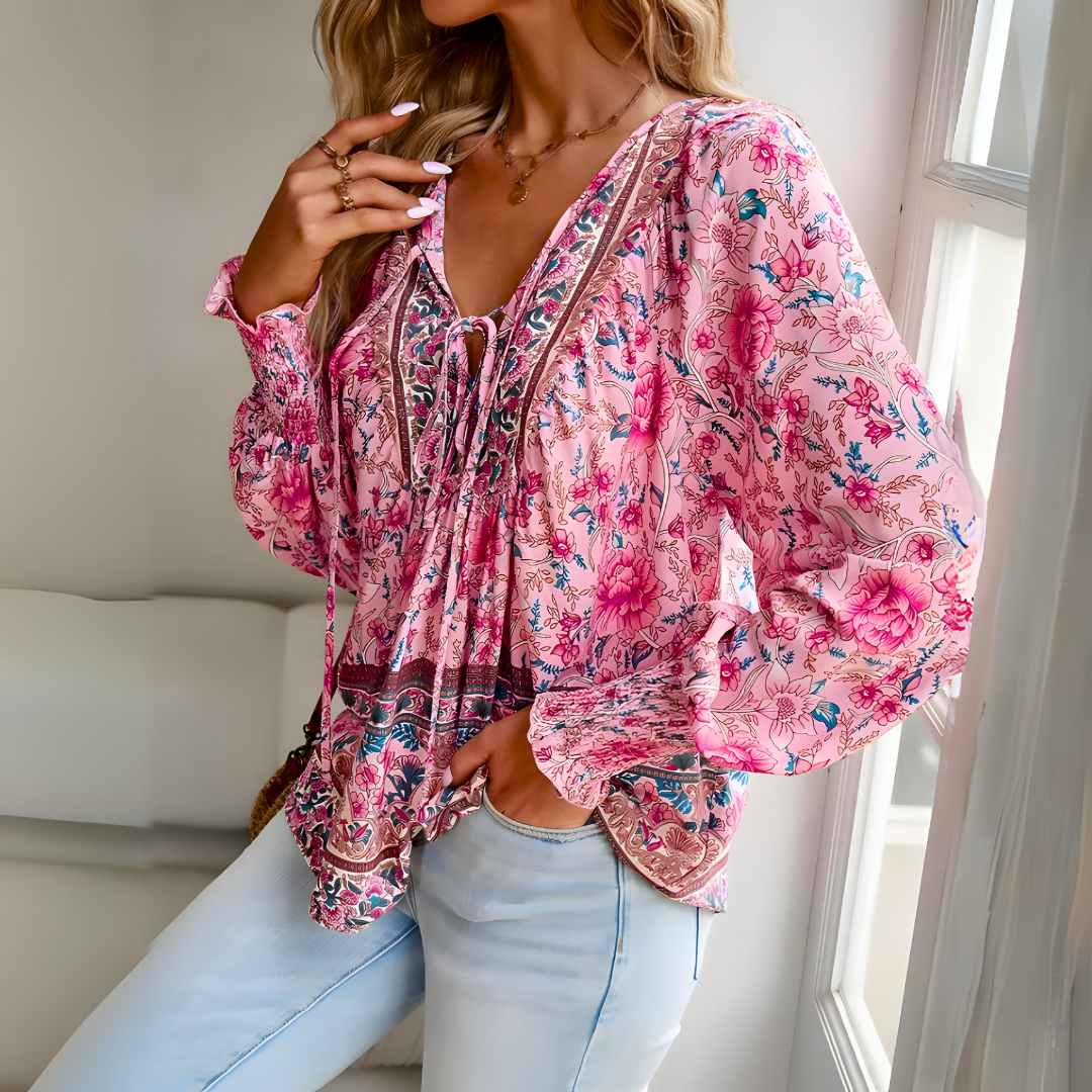 Celeste - Elegante Damesblouse met Bloemenprint