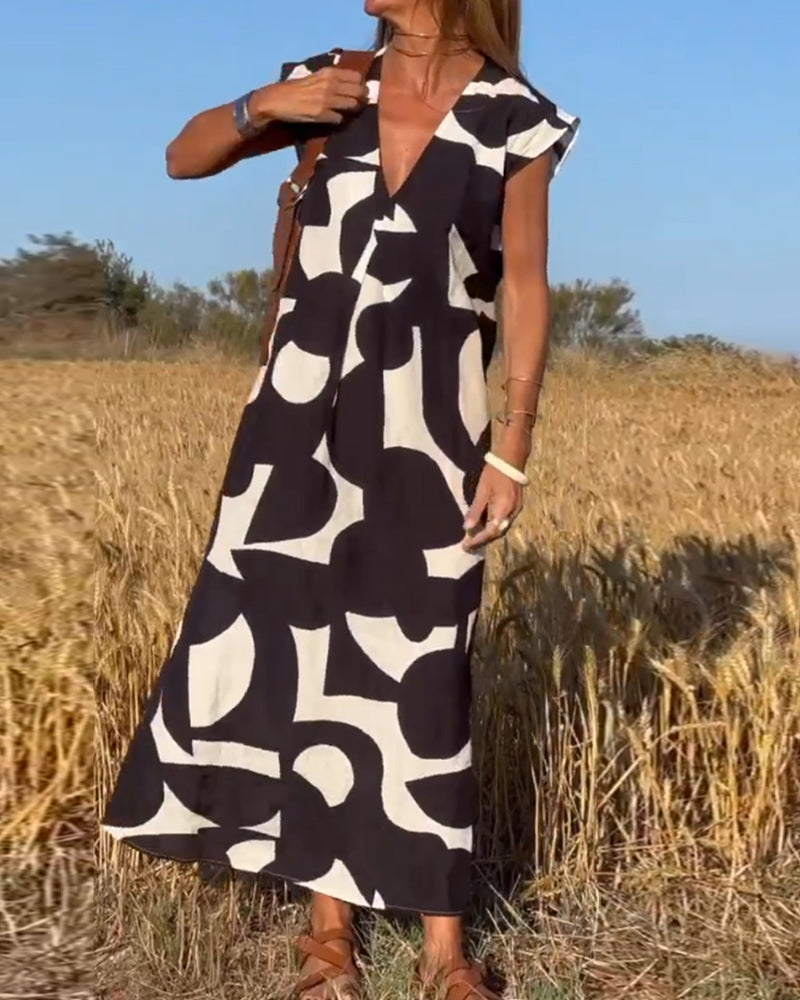 Marina - Elegante zomerjurk met print