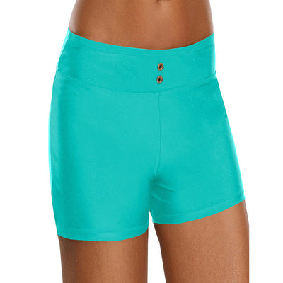 Zwarte boxershort met hoge taille strandvakantie