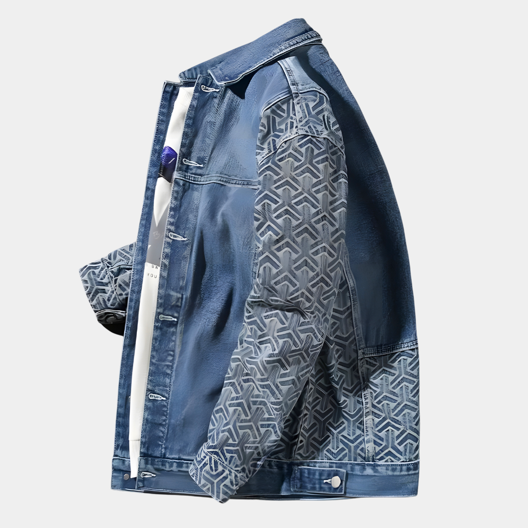 Joshua - Trendy Heren Denim Jack