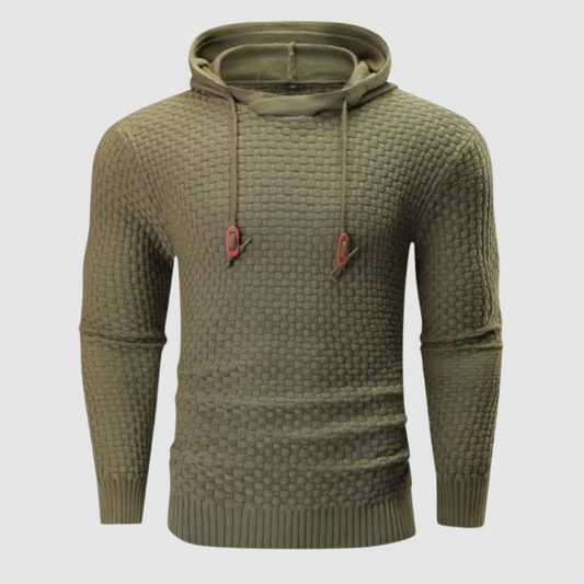 Harvey - Heren Getextureerd Pullover Hoodie