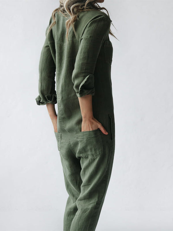 Jumpsuit met lange mouwen