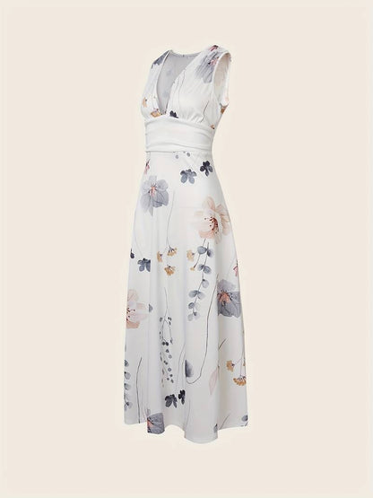 Cassandra - Maxi-jurk met bloemenprint