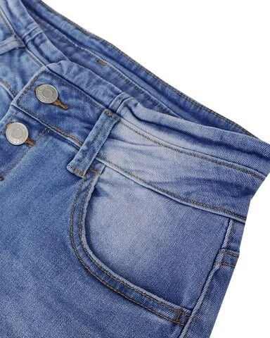 Kerryl - Denim broek met hoge taille