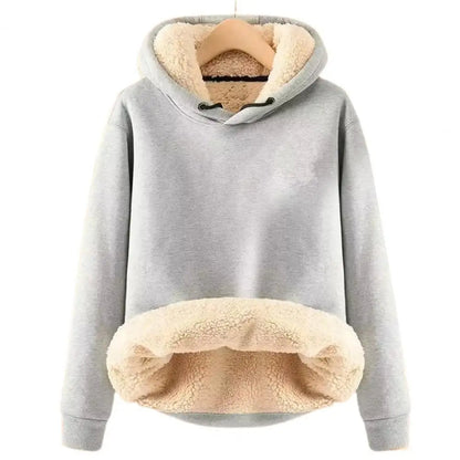 Sherpa fleece jas met capuchon