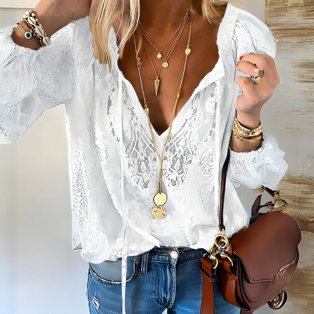 Jill - Gehaakte Dames Boho Blouse