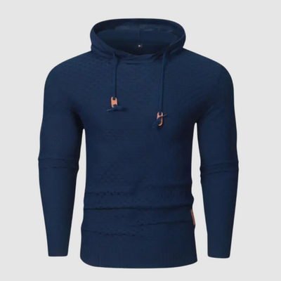 Harvey - Heren Getextureerd Pullover Hoodie