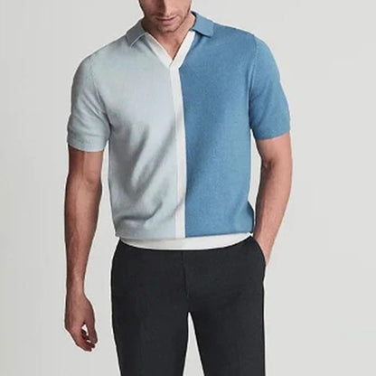 Ian - Heren jacquard poloshirt