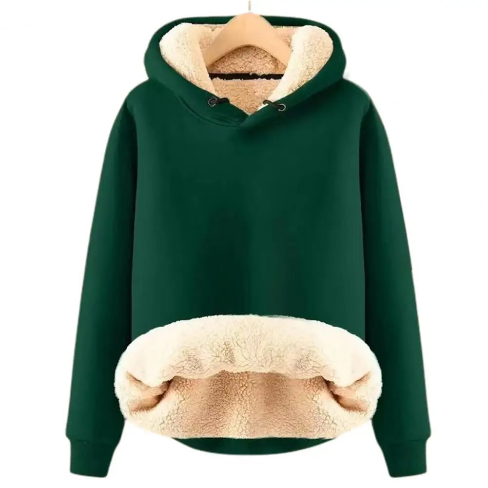 Sherpa fleece jas met capuchon