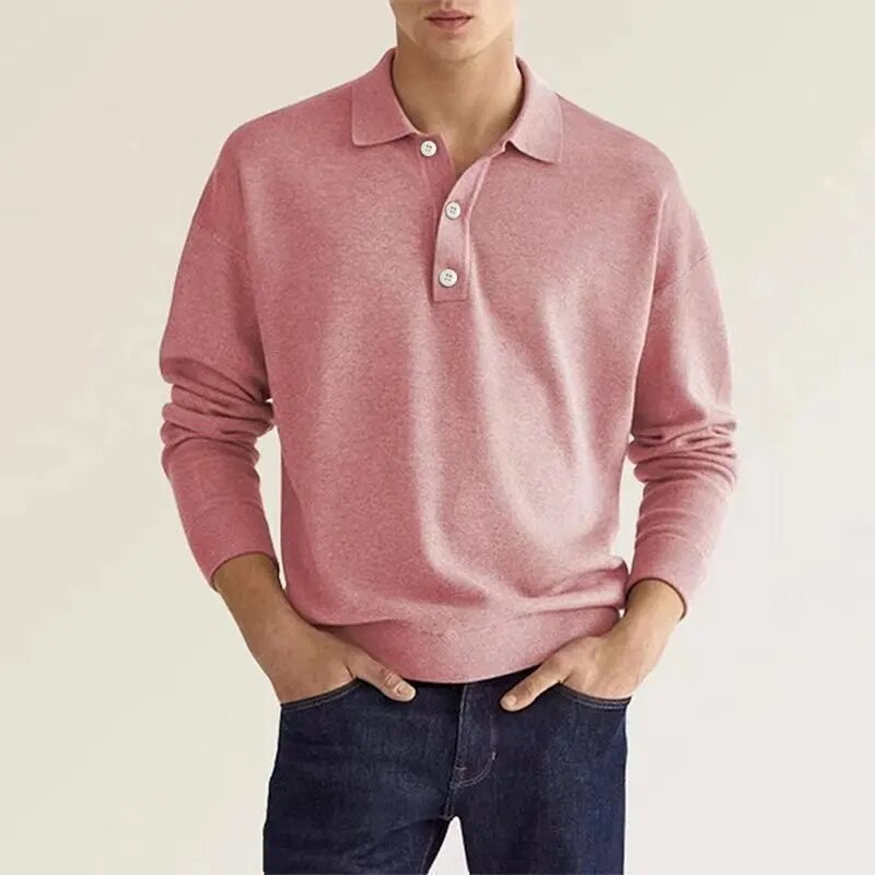 POLOSHIRT MET LANGE MOUWEN - MAXIMALE ELEGANTIE EN COMFORT