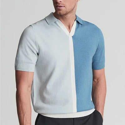 Ian - Heren jacquard poloshirt