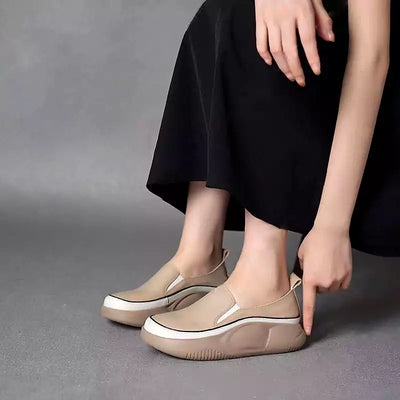 Mary - Trendy mocassins voor dames met dikke zolen.