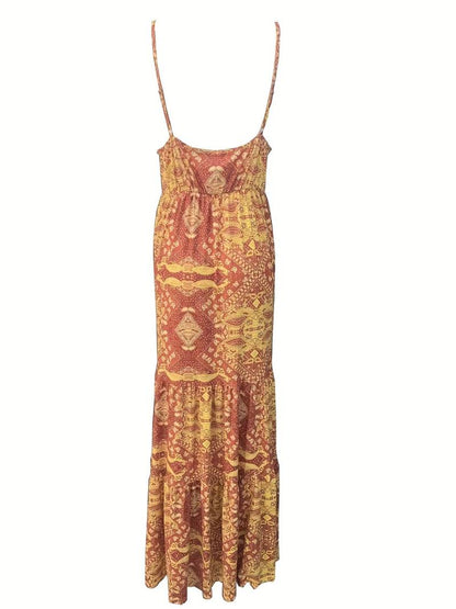 Yeva - Boheemse maxi jurk met etnische print