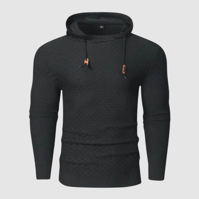 Harvey - Heren Getextureerd Pullover Hoodie