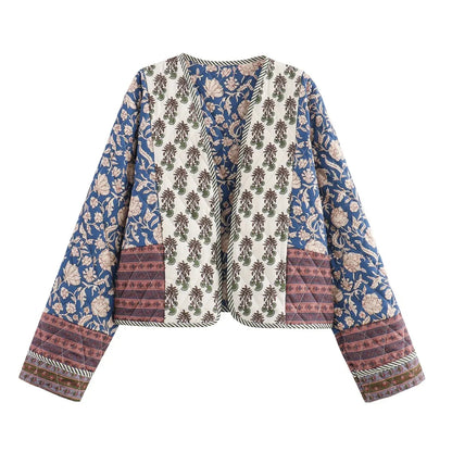 Sylvie - Quilted Jacket met omkeerbare print voor dames