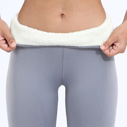 Rillie - Verhoogde comfort legging van dik fluweel met een hoge taille