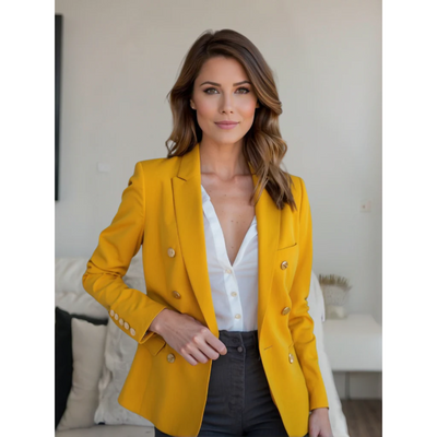 Vanessa - Elegante katoenen luxe blazer voor dames