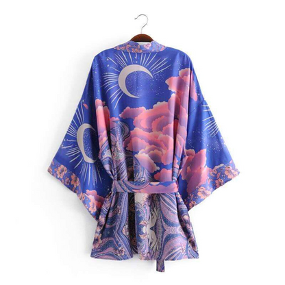 Heleen - Blue moon dames kimono