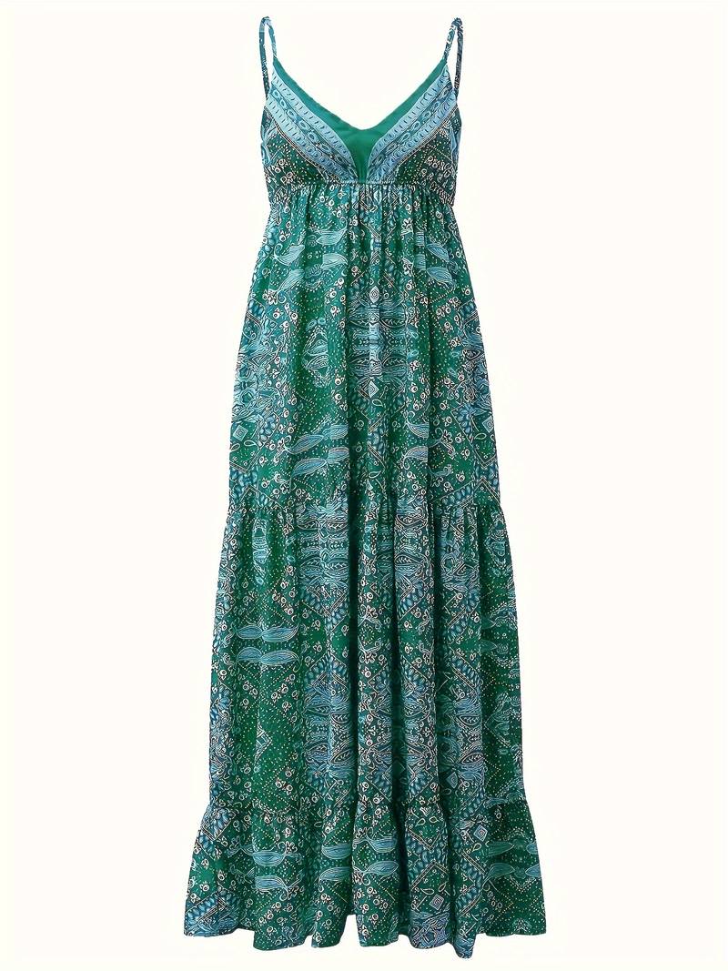 Yeva - Boheemse maxi jurk met etnische print