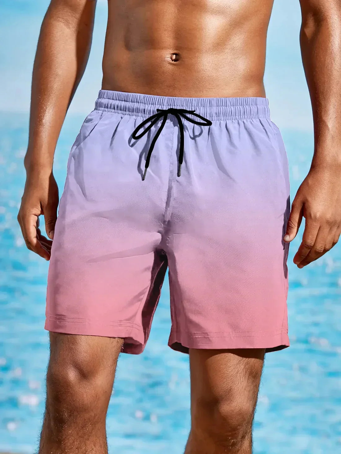 Leo - Strandshort met kleurverloop