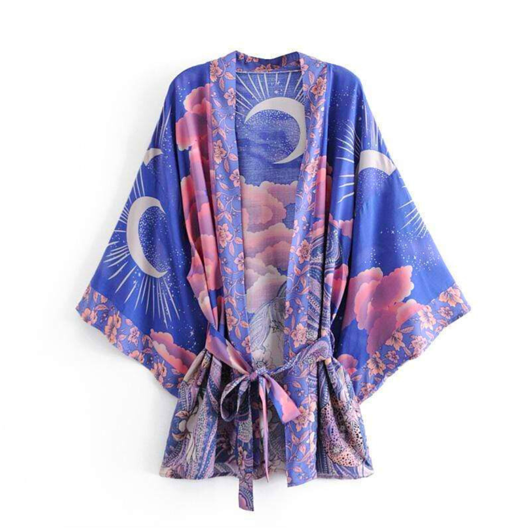 Heleen - Blue moon dames kimono