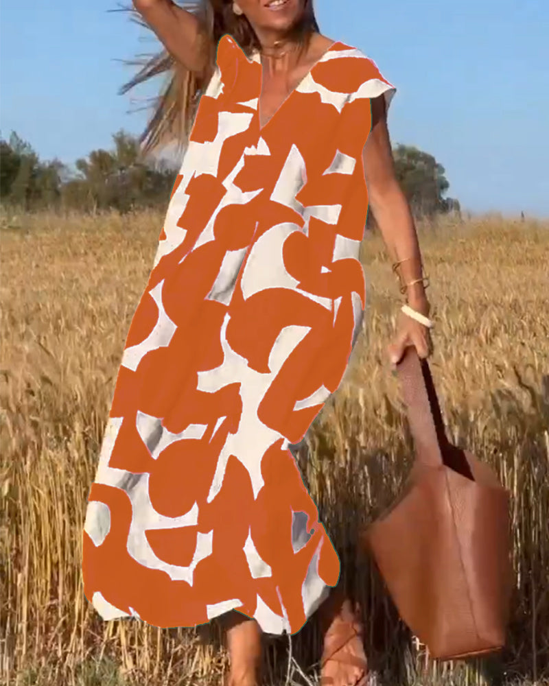 Marina - Elegante zomerjurk met print