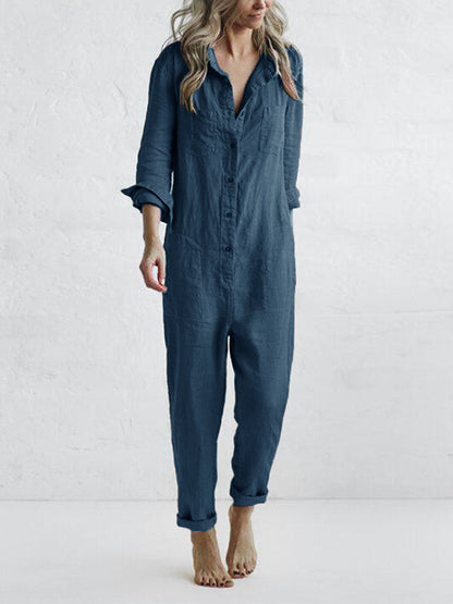 Jumpsuit met lange mouwen