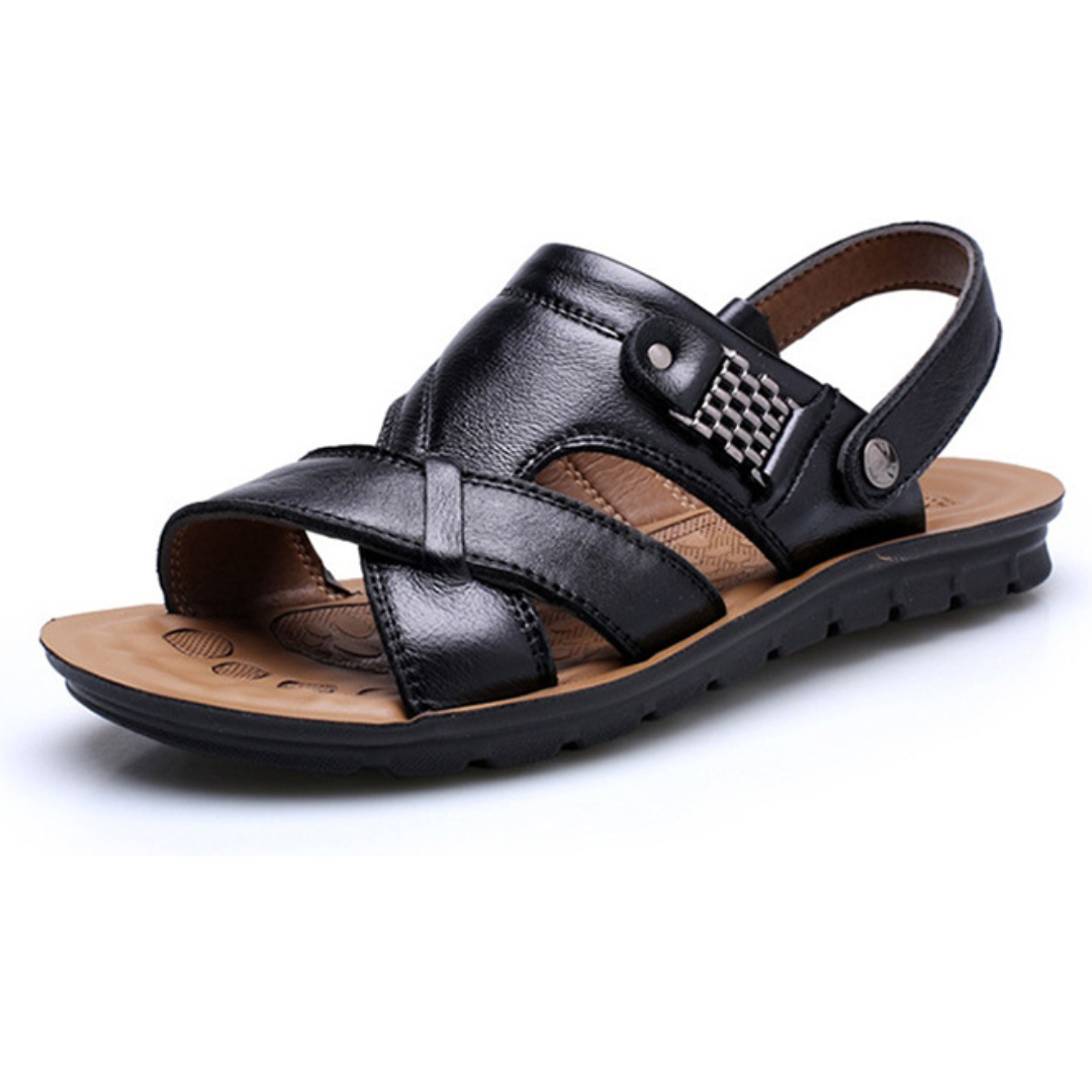 Thomas - Orthopedische leren herensandalen