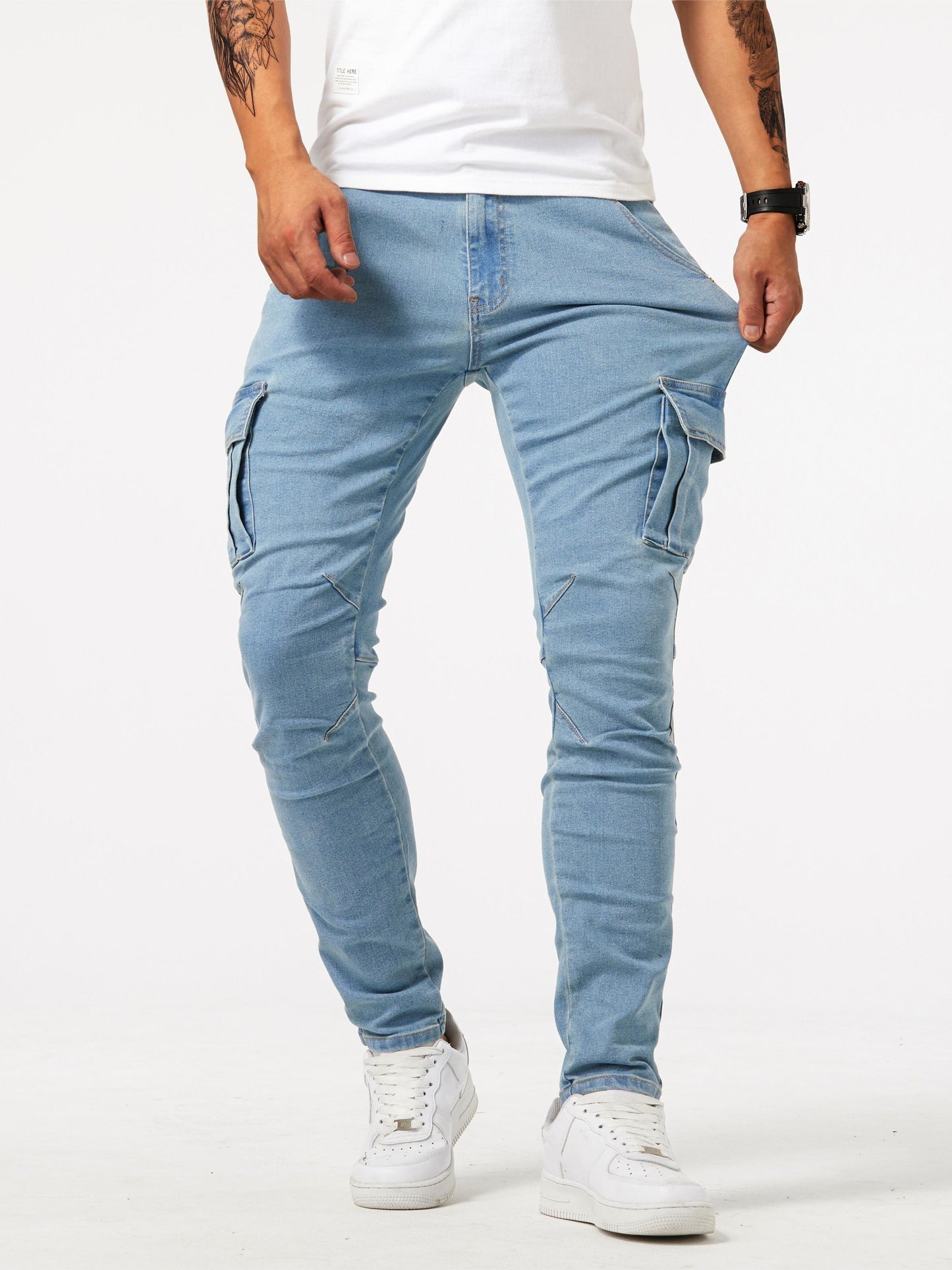 Nash - Slim-fit cargos in straatstijl