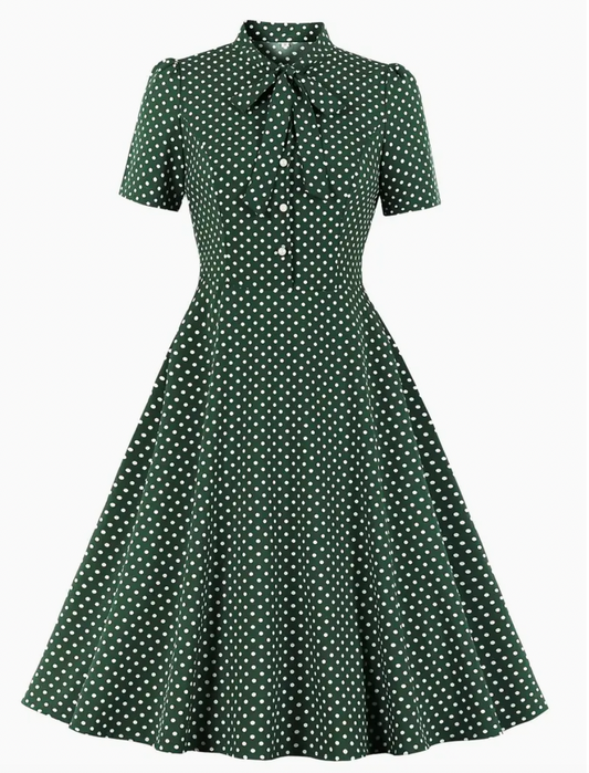 LENA - Elegante vintage polkajurk voor de lente/zomer