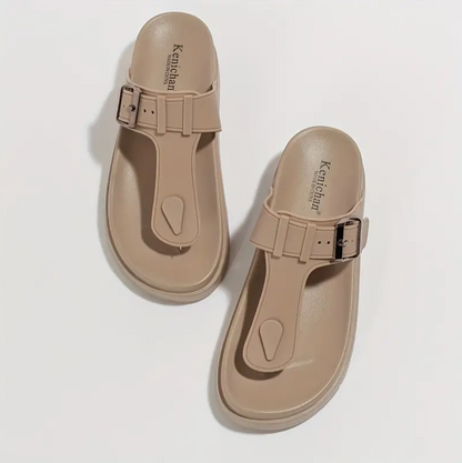 Lotte - De comfortabele flip-flops met effen kleur