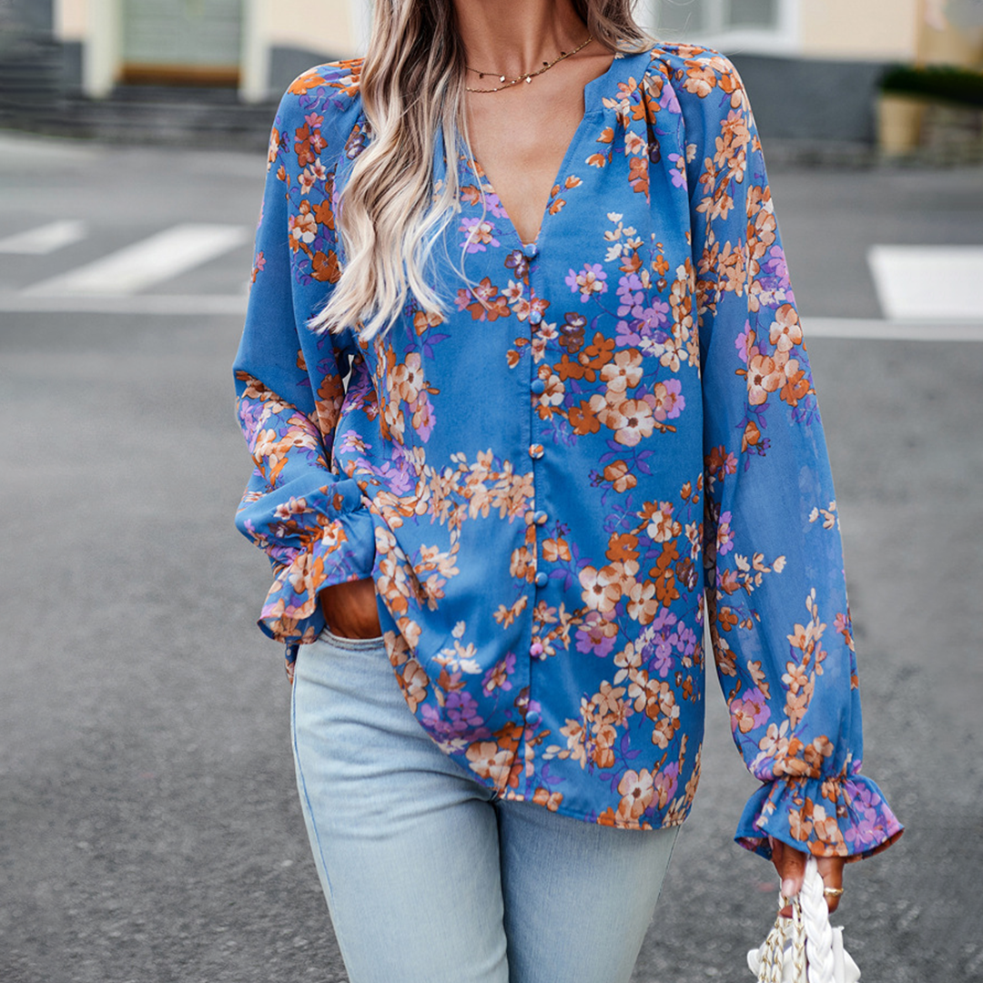 Ivonne - Elegante bloemenblouse