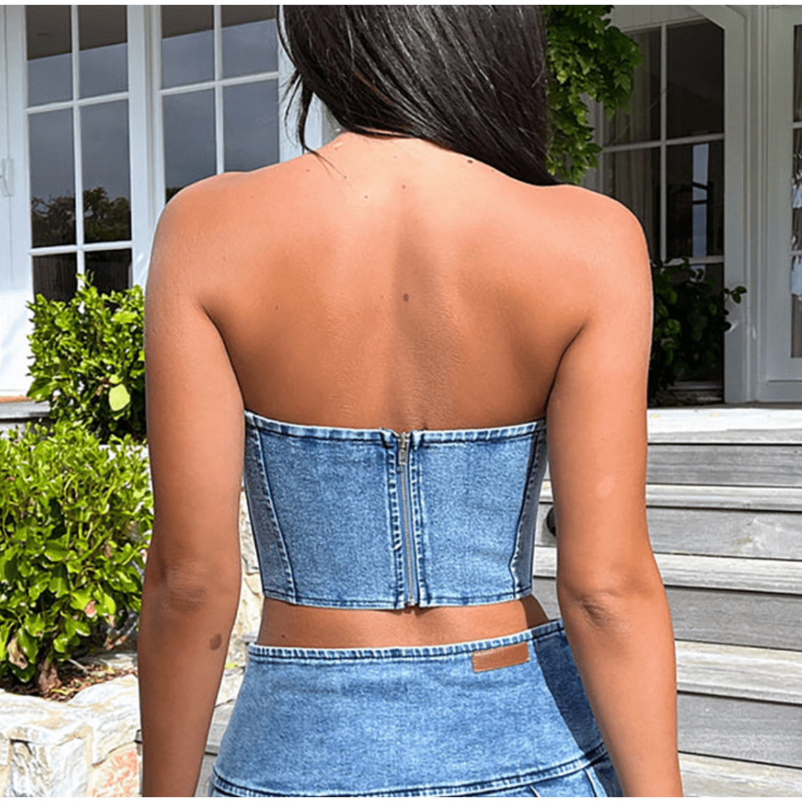 Top Feie - Dames denim top